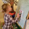 A child enjoying some painting!